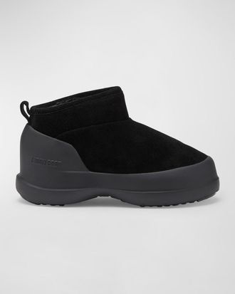 Moon Boot Luna Suede Cozy Ankle Booties