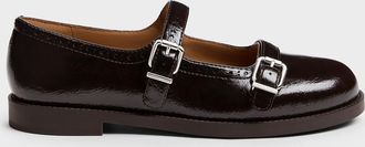 Charles & Keith Double-Strap Brogue Mary Janes