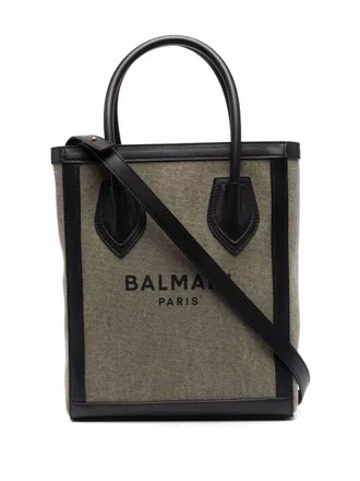 Balmain B-Army shopper met logo - Groen