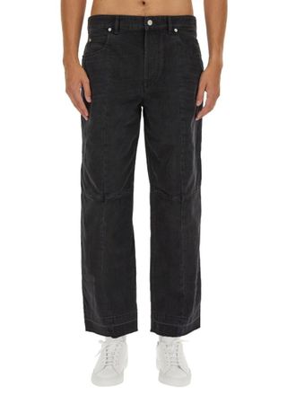 Isabel Marant Black Mid Rise Jeans