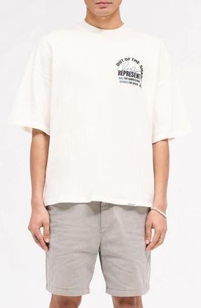 Represent Out of the Shadows Cotton Graphic T-Shirt in Flat White at Nordstrom Rack, Size Xx-Large
