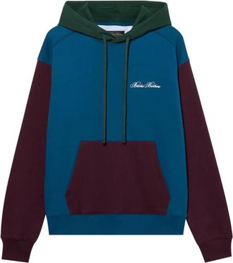 Brooks Brothers Felpa con logo ricamato - Blu
