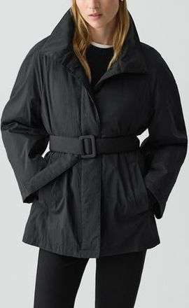 Theory Belted Nylon Parka in Black at Nordstrom Rack, Size Medium