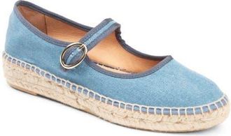 Patricia Green Colette Mary Jane Espadrille in Denim at Nordstrom, Size 8