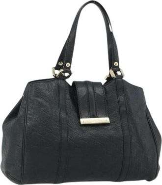 Gucci Pre-owned Handbags, female, Black, Size: ONE SIZE Pre-owned Vintage Tote Bag