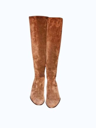 Paul Green Womens Nicolette Suede Boot In Espresso Brown