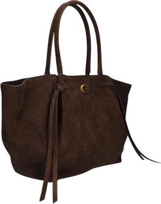 Guess Allegra Girlfriend Tote - Dames - Shoppers - Bruin - ONE Size - Su&egrave;de - Tassen