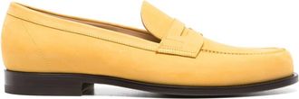Scarosso Austin leather loafers - men - Calf Leather/Nubuck Leather/Calf Leather - 39 - Yellow