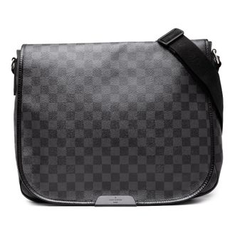 Louis Vuitton Pre-owned Womens Damier Graphite Daniel Mm - Black Textile - One Size