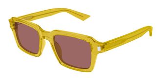 Saint Laurent SL 947 005 Mens Sunglasses Yellow Size 50 - Free RX Lenses - Free RX Lenses