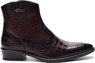 Carlos By Carlos Santana Zappa Cowboy Boot in Croco Brown Leather at Nordstrom, Size 11.5