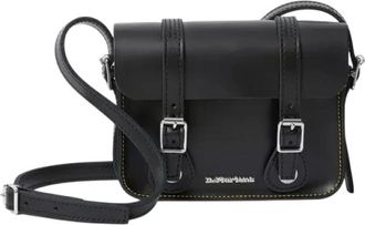Dr. Martens Tassen, unisex, Zwart, ONE Size, Leer, 7 Inch Leren Schoudertas