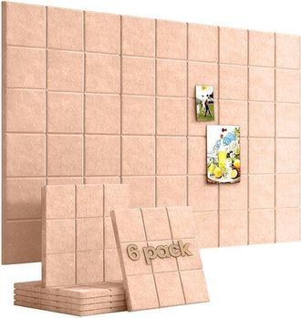 OEM Tablero De Fieltro, 6 Piezas, 3030 Cm, Adhesivos De Fieltro Para Pared, Adhesivos Fotogr&aacute;ficos Pared, Adhesivos Fondo Pared, Adhesivos Pared Diy