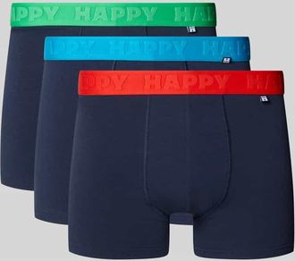 Happy Socks Trunks mit elastischem Bund im 3er-Pack in Marine, Gr&ouml;&szlig;e XL