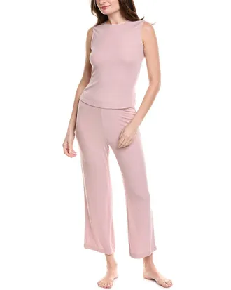 Natori 2Pc Rib Essential Pajama Set