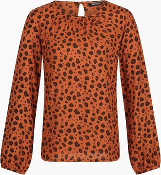 Regatta Womens Regatta Womens/Ladies Hadria Animal Print Blouse - Orange - Size: 10