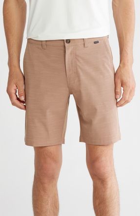 Travis Mathew Mens Switchbacks Hybrid Shorts in Heather Portabella at Nordstrom Rack, Size 38