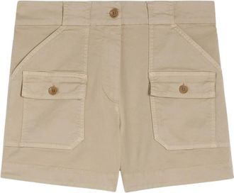 Aspesi Cargo Bermuda Shorts Beige - Dames - Bermuda - Beige - M - Katoen - Korte Broeken