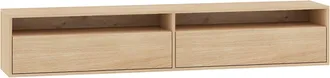 Selsey Selsey Heggers - Mueble Tv Con Dos Puertas Abatibles Y Huecos - 180 Cm