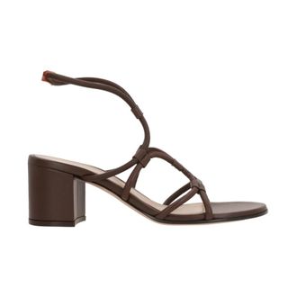 Gianvito Rossi Brown Leather Sandals