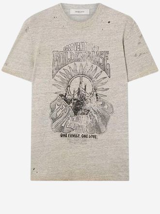 Golden Goose katoenen T-shirt met logoprint