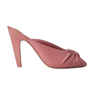 Chlo&eacute; Heeled Mules, female, Pink, Size: 6 US Suzie Knotted Sandals