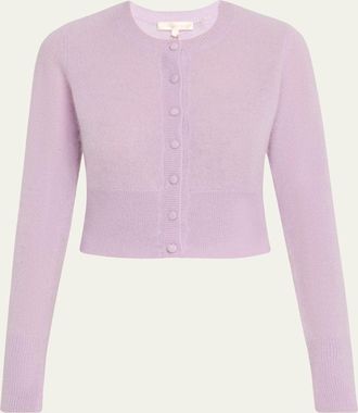 LoveShackFancy Adeanne Cropped Cashmere Cardigan