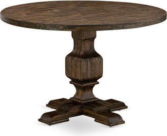 East West Furniture IRVING Round Dining Table with Pedestal