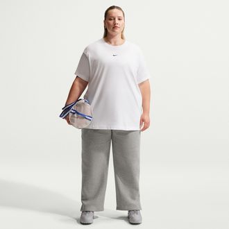 Nike Womens Nike Sportswear Phoenix Fleece High-Waisted Pants (Plus Size) in Grey | IH1013-063