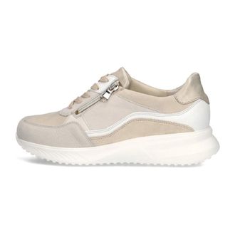 Waldl&auml;ufer Schoenen, Dames, Beige, 40 1/2 EU, Leer, Janka Lage Sneakers
