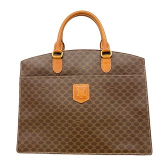 Celine Brown Pvc Tote Bag (Pre-Owned)