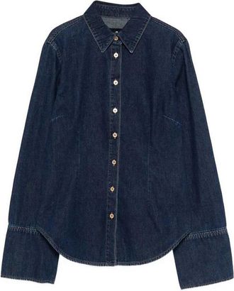 7 For All Mankind Shaped Shirt Indigo Soul