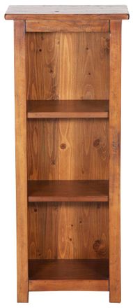 Biscottini International Biscottini - Peque&ntilde;a Biblioteca De Estilo Country De Madera Maciza De Tilo Acabado Con Efecto Nogal L40xpr25xh98 Cm