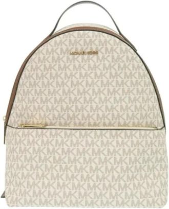 Michael Kors Pre-owned Backpacks, female, Beige, Size: ONE SIZE Pre-owned Canvas backpacks