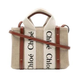 Chlo&eacute; Pre-owned Woody Tote Bag - Pre-owned - Mujer - Beige - ONE SIZE