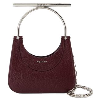 Alexander McQueen Mini Cross Bar Handtas - Alexander McQueen - Leer - Rood