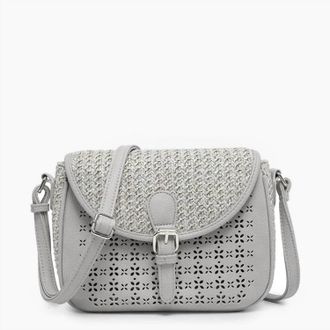 Jen & Co. Womens Carolina Crossbody Bag In Grey