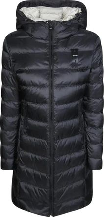 Blauer Gewatteerd Jack Agnes - Dames - Dons jassen - Zwart - XL - Leer - Jassen