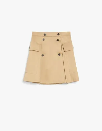 スカート FENDI Contrast trim skirt Beige Fendi Beige Contrast Trim Skirt | ModeSens