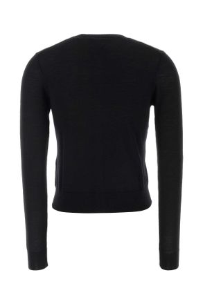 Polo Ralph Lauren Womens Black Wool Cardigan Poloblack Exterior: Maglieria Sweater
