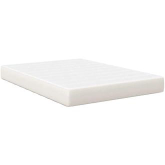 vidaXL Colch&oacute;n De Cama Con Colch&oacute;n Crema 140 X 200 Cm Tela Vidaxl