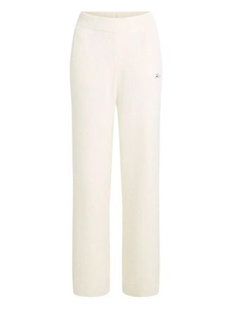 Karl Lagerfeld Signature fleece lounge trousers - Neutrals