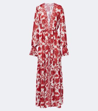 Alexandra Miro Vestido largo Clementine floral