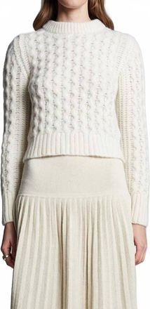 Eleven Six Amara Mock Neck Sweater In Ivory