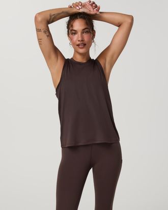 Vuori Clothing Energy Top Long | French Roast | XS, Size Extra Small