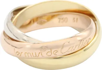 Cartier Yellow Gold (18K) Pink Gold (18K) White Gold (18K) Band Ring (Pre-Owned)