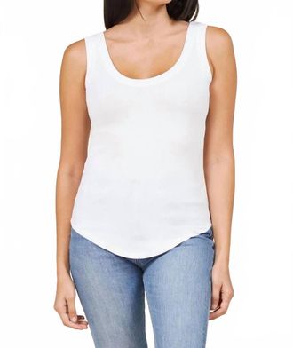 La Made You Rib Tank Top In White
