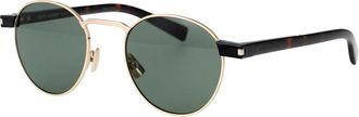 Saint Laurent Zonnebrillen - Heren - Zonnebrillen - Geel - 49 MM - Accessoires