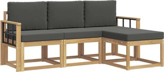 vidaXL Conjunto De Sof&aacute;s De Exterior 4 Uds. Vidaxl