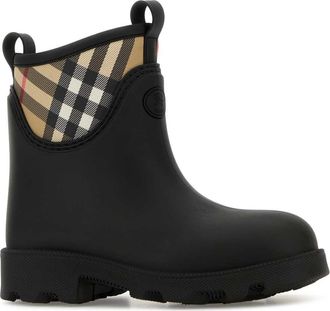 Burberry Womens Marsh Stamp Ankle Boot Black Rubber